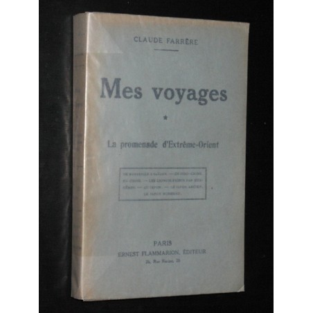 Mes voyages La promenade d'Extrème-Orient