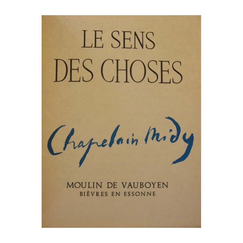 Le sens des choses