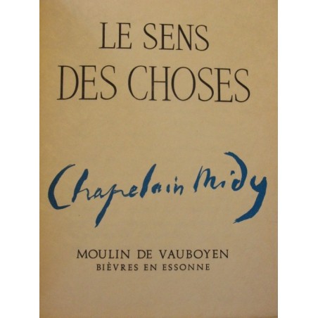 Le sens des choses