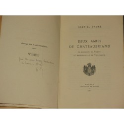 Deux amies de Chateaubriand la marquise de Vichet et Melle de Villeneuve
