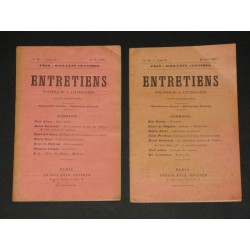 Entretiens politiques et littéraires (N° 43-44 tome VI 25 mai, 10 juin 1893, N° 55 tome VII 25 novembre 1893)