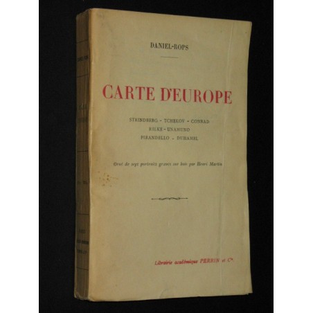 Carte d'Europe. Strindberg -Tchékov -Conrad -Rilke -Unamuno -Pirandello -Duhamel.