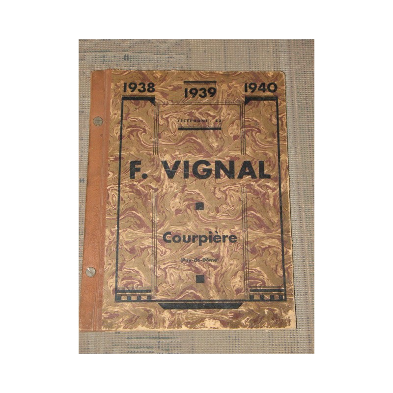 Vignal F. catalogue 1938- 1939- 1940  cycles et motos