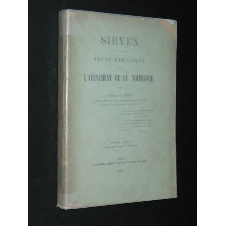 Sirven - Etude historique sur l'avènement de la tolérance