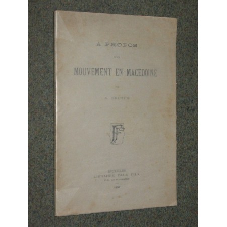 A propos d'un mouvement en Macédoine