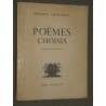 Poèmes choisis (avec un poéme autographe en envoi à Francis Carco)
