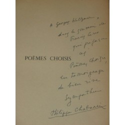 Poèmes choisis (avec un poéme autographe en envoi à Francis Carco)