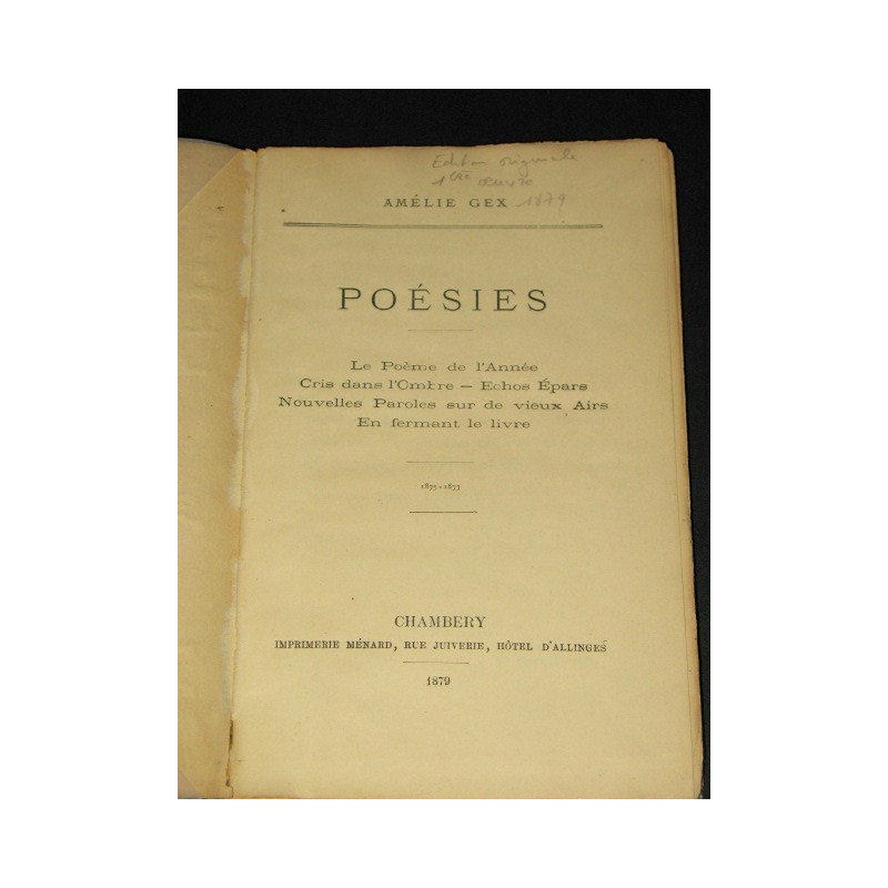 Poésies