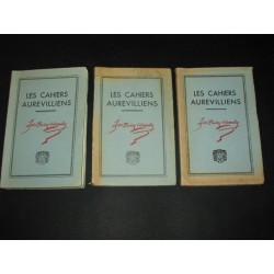 Les cahiers Aurevilliens numéros 5-7-9 de Juin 1937-1938-1938