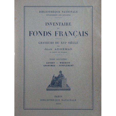 Inventaire du fond français graveurs du XVIème et du XVIIème