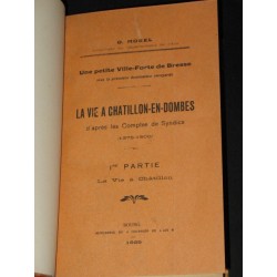 Une petite ville-forte de Bresse sous la domination savoyarde - La vie à Chatillon-en-Dombes…