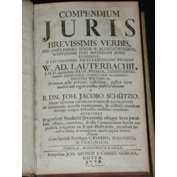 Compendium juris brevissimis verbis sed amplissimo sensu & allegationibus, universam fere materiam juris