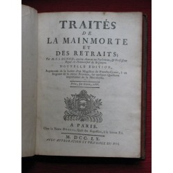 Traités de la mainmorte et des retraits