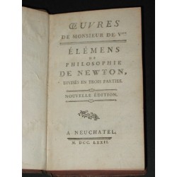 Elémens de philosophie de Newton, divisés en trois parties