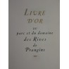 Livre d'or du parc et domaine des rives de Prangins