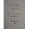 Livre d'or du parc et domaine des rives de Prangins