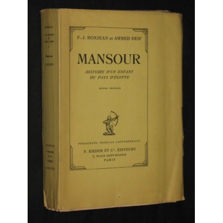 Mansour - Histoire d'un enfant du pays d' Egypte