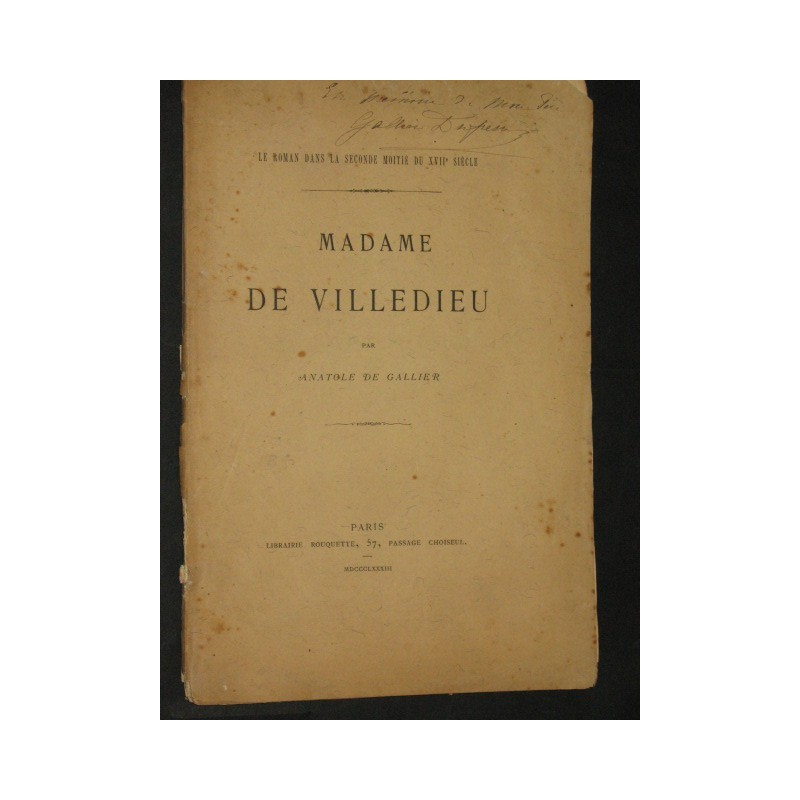 Madame De Villedieu