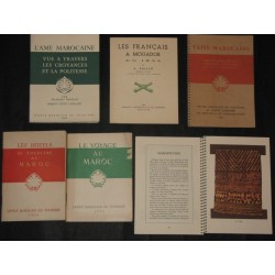 L'âme marocaine vue à travers les croyances et la politesse -2  Les français à Mogador en 1844 -3 Tapis marocains…