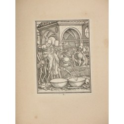 La danse des morts dessinée par Hans Holbein, gravée sur pierre par Joseph Schlotthauser