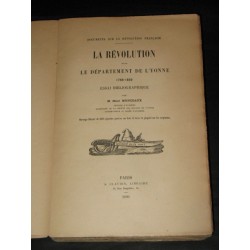La révolution dans le département de l'Yonne 1788-1800