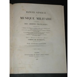 Manuel général de musique militaire à l'usage des armées françaises...
