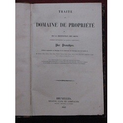 Traité du domaine de propriété ou de la distinction des biens