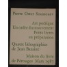 Art poétique Un ordre du mouvement Petits livres en préparation Quatre lithographies de Jean Bazaine.