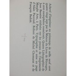 Art poétique Un ordre du mouvement Petits livres en préparation Quatre lithographies de Jean Bazaine.