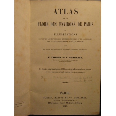 Atlas de la flore des environs de Paris