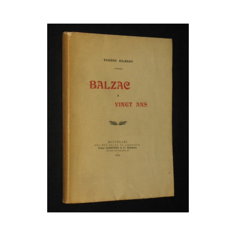 Balzac a vingt ans
