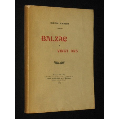 Balzac a vingt ans