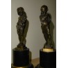 Une vie d'artiste - Etienne-Marin Mélingue (1808-1875) 2 statuettes en bronze signées