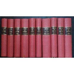 Revue de Savoie - collection complète en 10 volumes.