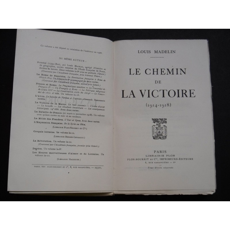 Le chemin de la victoire (1914-1918)