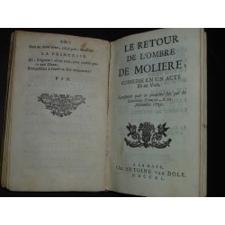 Recueil de théatre - Le pot de chambre cassé - Le retour de l'ombre de Molière - Le mariage précipité…