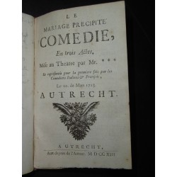 Recueil de théatre - Le pot de chambre cassé - Le retour de l'ombre de Molière - Le mariage précipité…