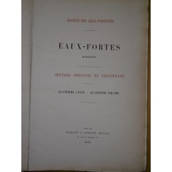 Eaux-fortes modernes - oeuvres inédites et originales - Quatrième année quatrième volume