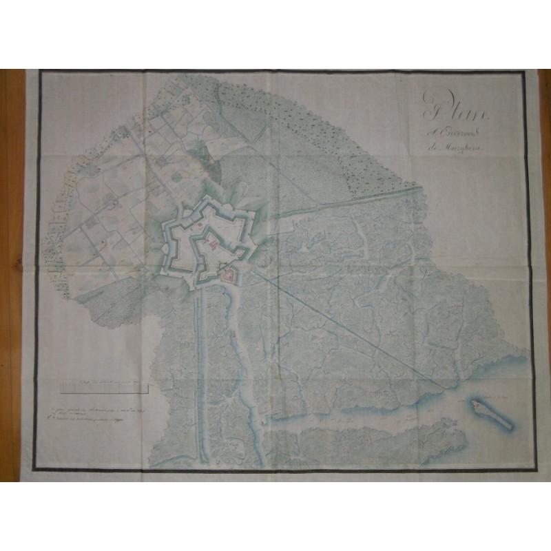 Plan et environs de MARGHERA (lagune de Venise)