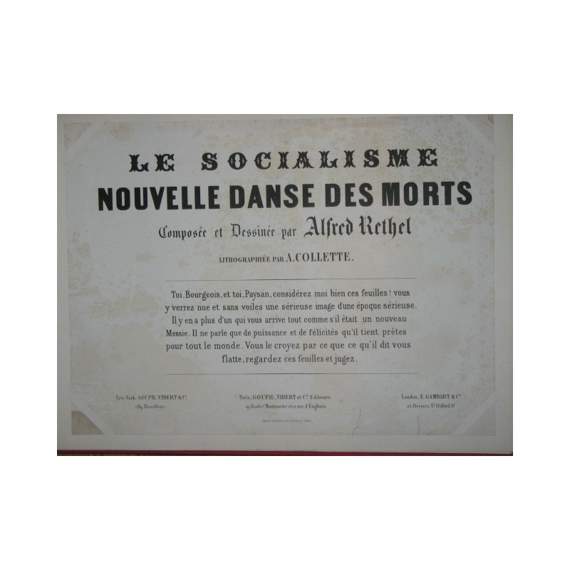 Le socialisme, nouvelle danse des morts