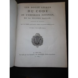Les douze livres du code de l'empereur Justinien, de la seconde édition ( T.3-4)