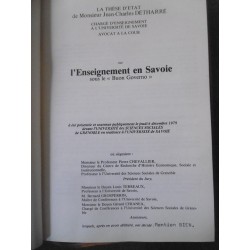 L'enseignement en Savoie sous le "Buon Governo" (1814-1847-1848)