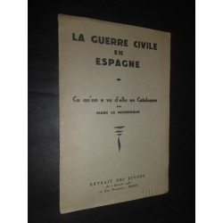 La guerre civile en Espagne...