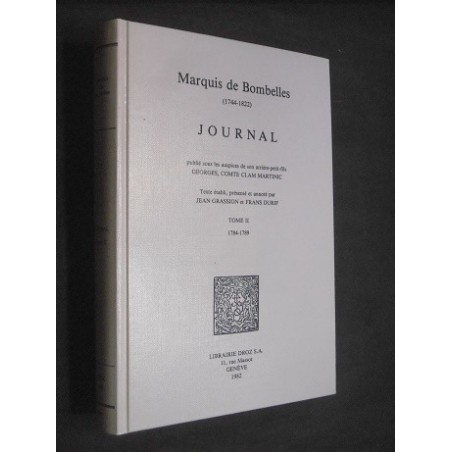 Journal 1784-1789 (tome II)