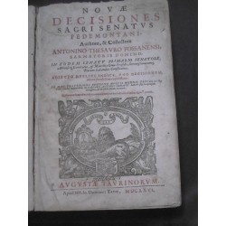 Novae decisiones sacri senatus Pedemontani. authore,& collectore...