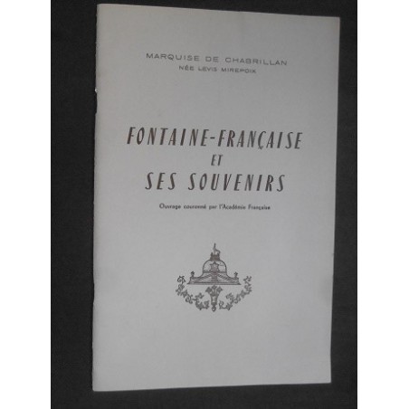 Fontaine-Française et ses souvenirs