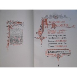 Aucassin et Nicolette chante- fable du XIIeme siècle