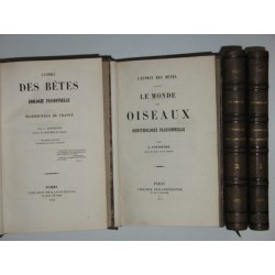 Ornithologie. Zoologie passionnelle. L'esprit des bêtes. 4 volumes.