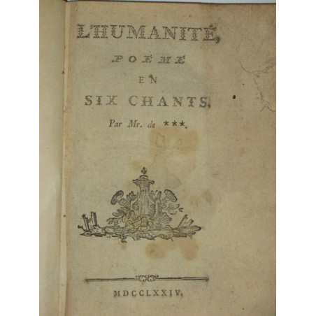 L'humanité poème en six chants.