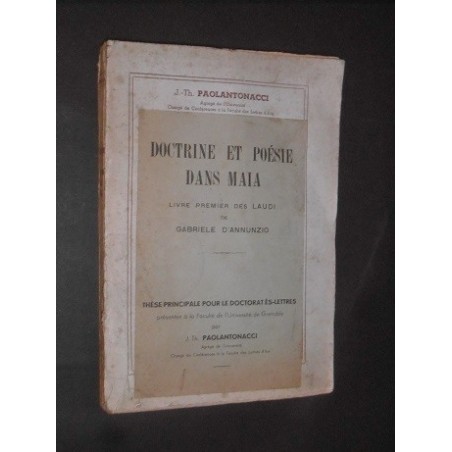 Doctrine et poésie dans Maia, livre premier des Laudi de Gabriele D'Annunzio